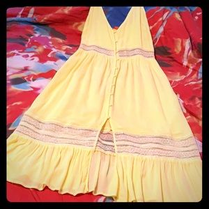 Yellow Button Down Sundress